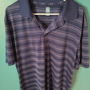 ⛳️🔥PGA Tour Men’s Golf Activewear Polo Shirt Size XL Striped 🔥⛳️🔥